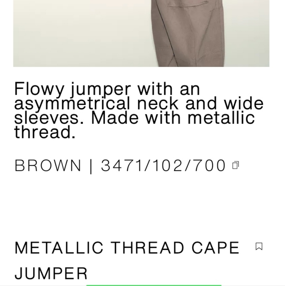 Zara MetallIic Thread Top - Picture 5 of 8